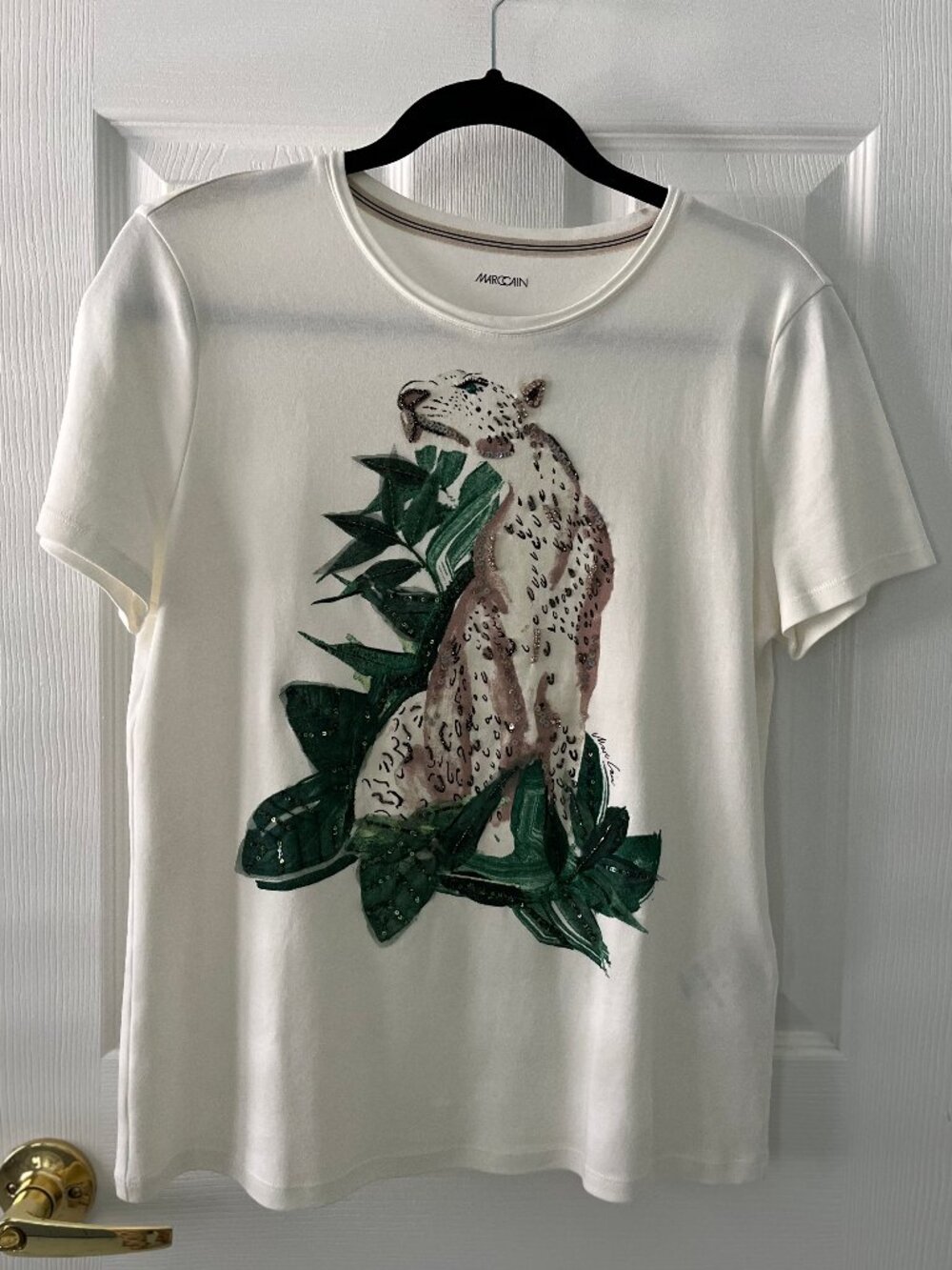 Marc Cain Elegant Lepoard T-shirt - Size N3 - Authentic